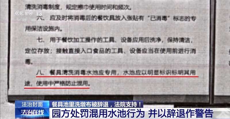 洗墩布被辞退 法院：支持！儿童安全重于一切j9九游会入口首页一名厨工在幼儿园洗碗池里(图18)